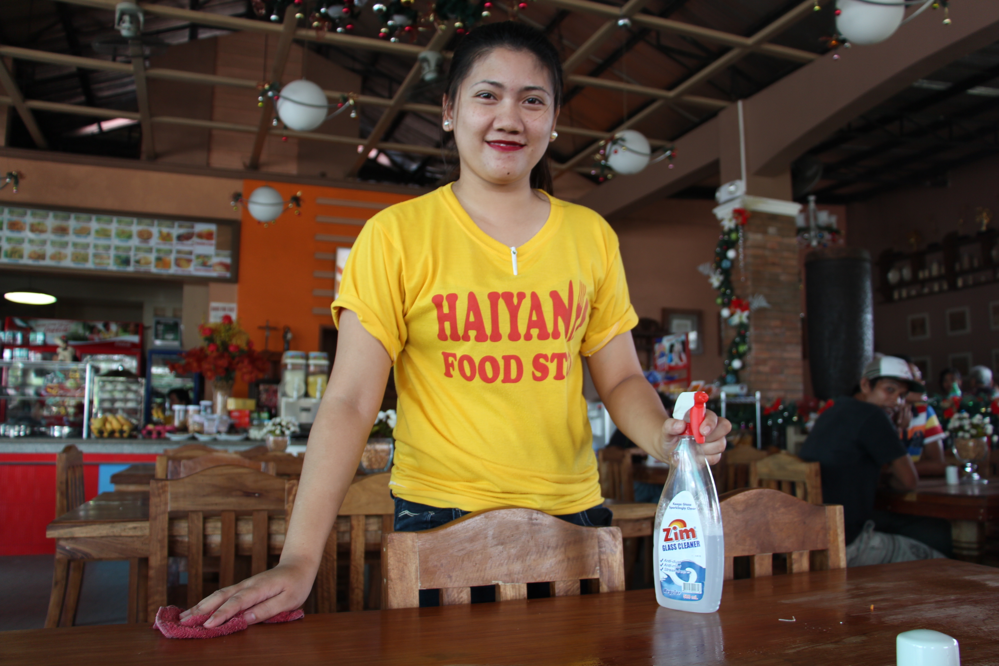Restaurant Haiyan auf den Philippinen