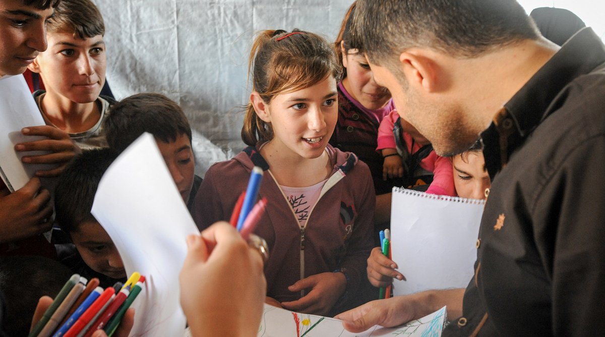 Aida in einer Kinderschutzzone von World Vision im Irak