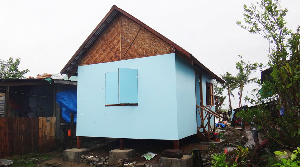 Haus, das von Hagupit nicht zerstört wurde