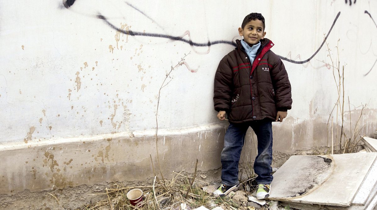 Jalel steht für Millionen Flüchtlingskinder aus Syrien und Nordirak
