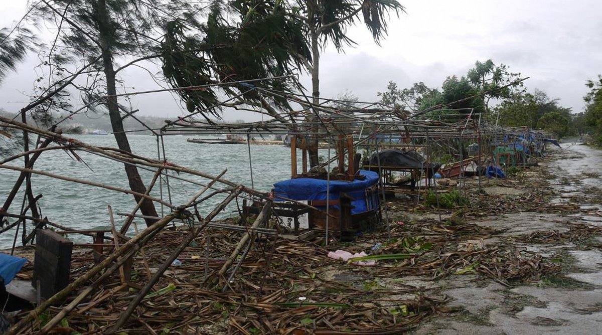 Schäden des Zyklons Pam in Vanuatu