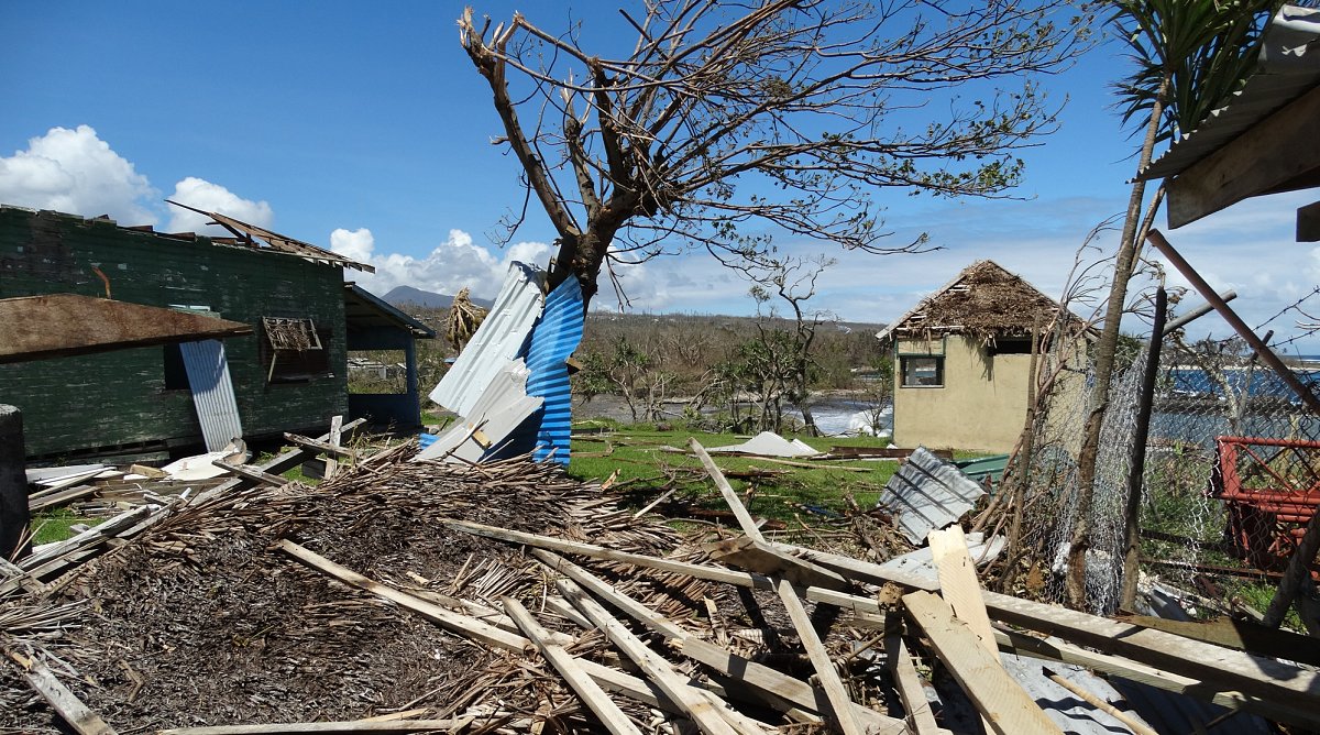 Zerstörung auf der Insel Tanna in Vanuatu