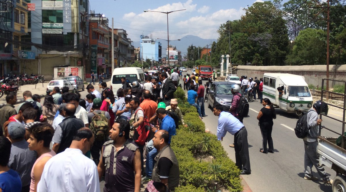 Kathmandu in Nepal nach einem weiteren Erdbeben