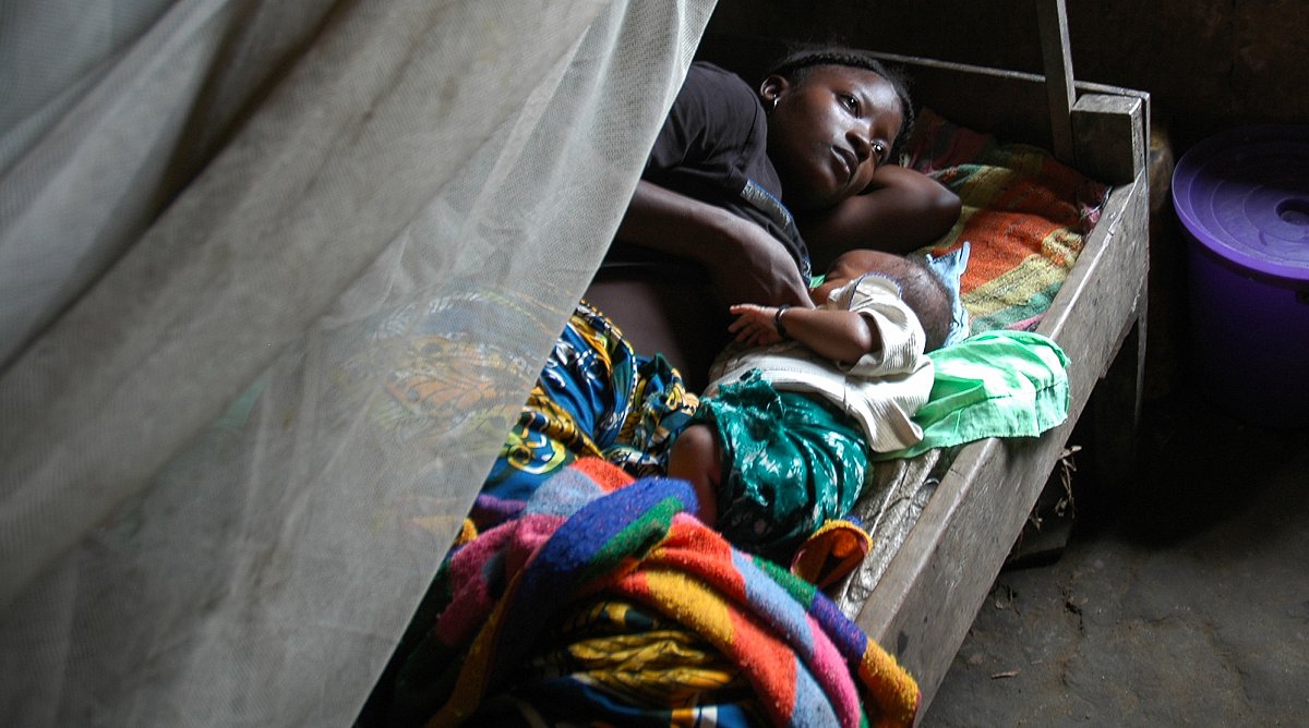 Ebola-Patientin in Sierra Leone