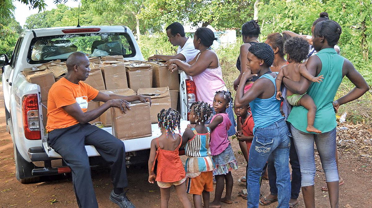 World Vision verteilt Hilfsgüter nach Hurrikan Irma