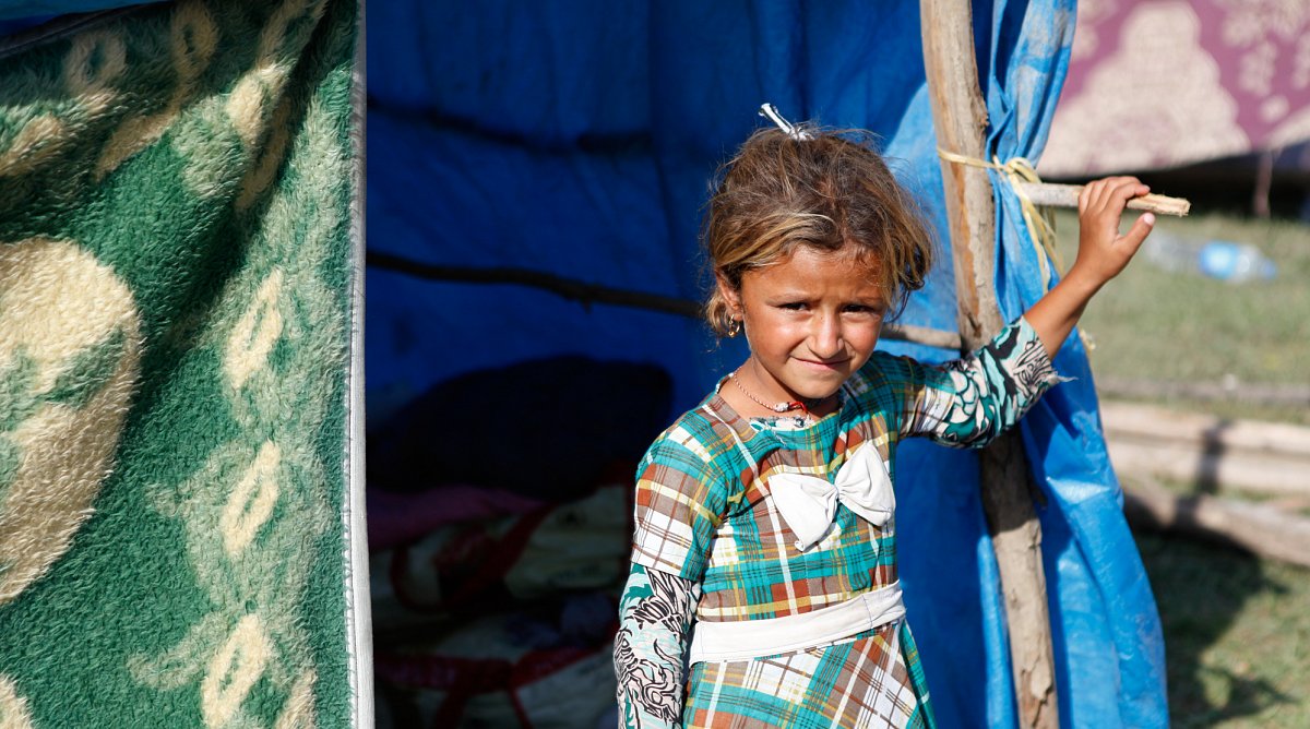 Die sechsjährige Salma erinnert sich an die Flucht aus ihrer Heimat.