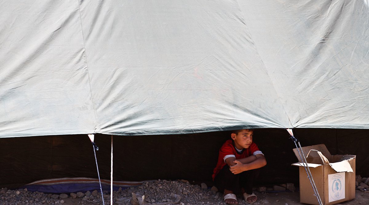 Flüchtlingskind im Irak