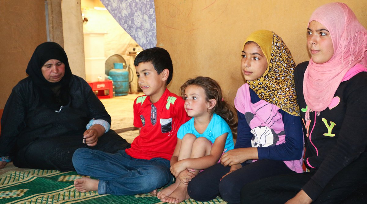 Flüchtlingsfamilie aus Syrien