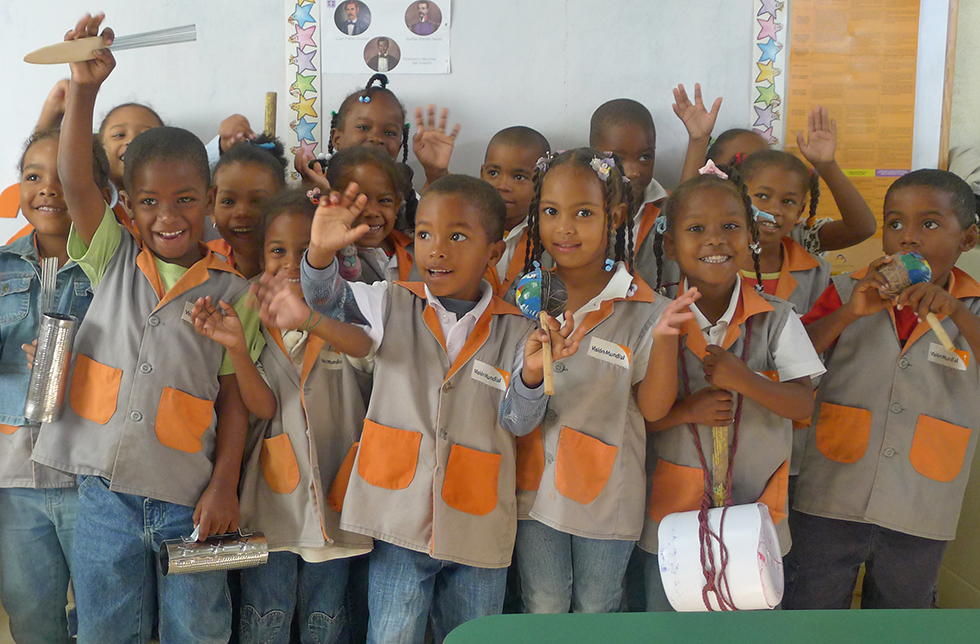 Schulkinder in Canaan, dominikanische Republik