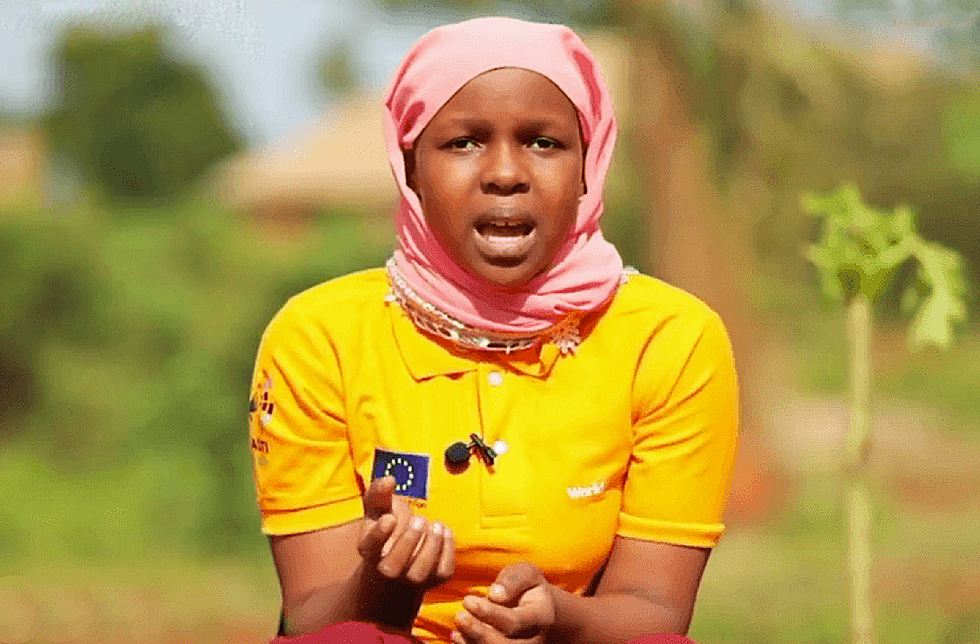 eine junge Frau aus Tansania