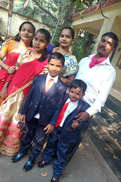 Indien: Hanmanta mit seiner Familie