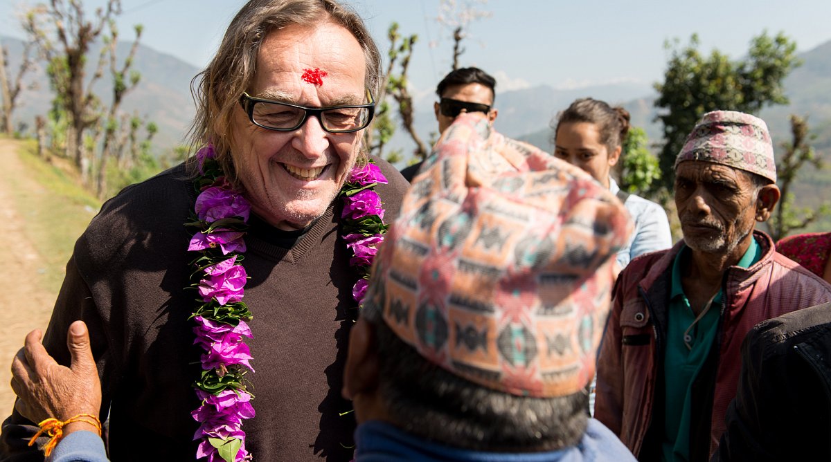 Schweizer Journalist Roland Falk in Nepal