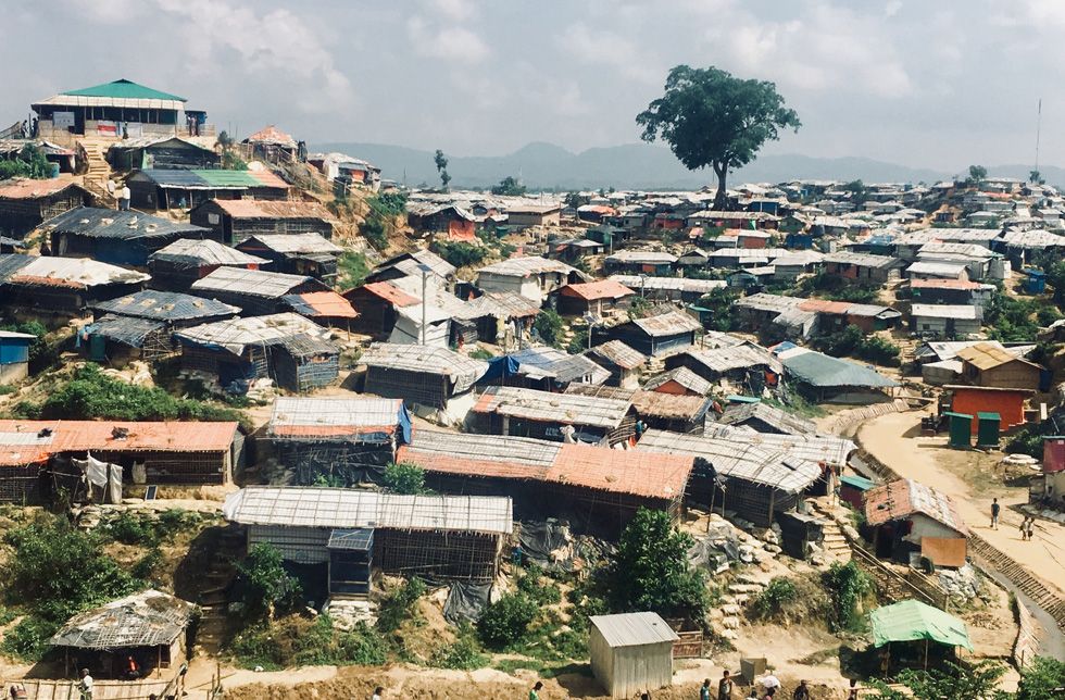 Bild von Cox's Bazar, die grösste Flüchtlungssiedlung der Welt.