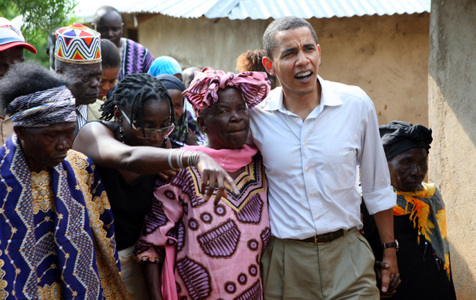 Oma Obama wohnt in der Nähe eines World Vision Projektes und kennt die Arbeit.