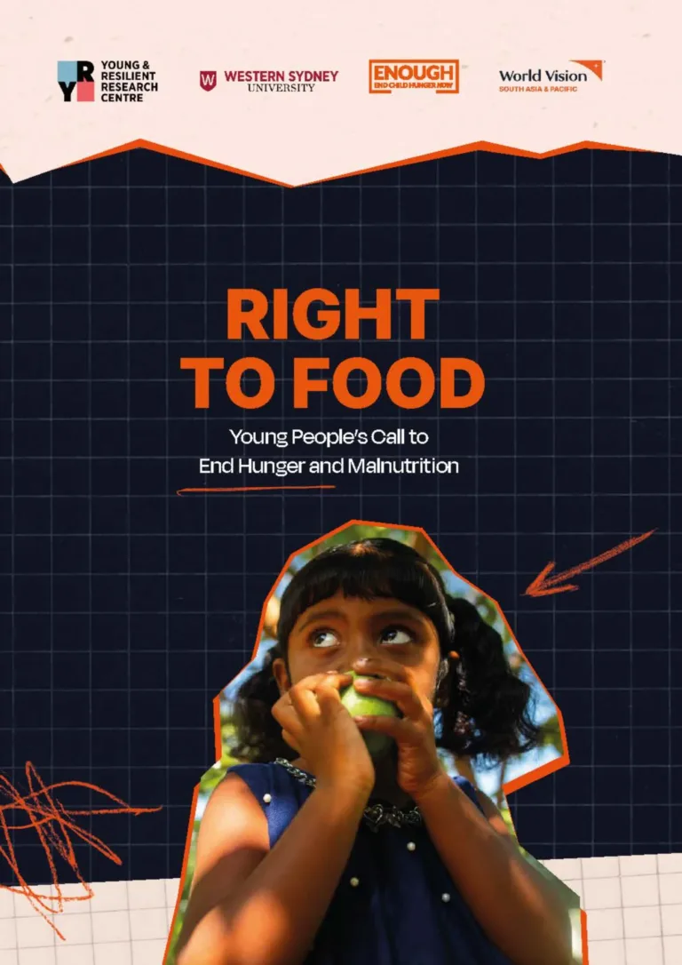 Titelseite World Vision-Report "Right to Food"