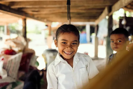 Au Cambodge, Rachna bénéficie des actions menées dans le cadre du projet « World Vision ».